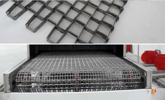 Honeycomb Opening Metal Ladder Conveyor Belt with Good Drainage and Air Flow