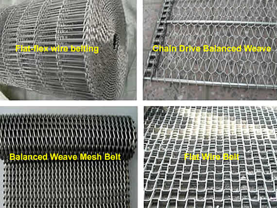 Stainless steel store conveyor belts